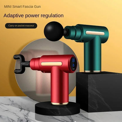 Compact Smart Massage Device with Four Custom Heads