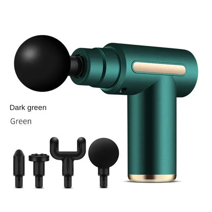 Compact Smart Massage Device with Four Custom Heads