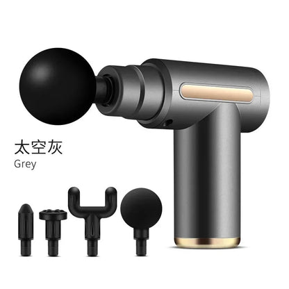Compact Smart Massage Device with Four Custom Heads
