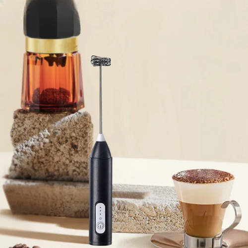 Portable Rechargeable Milk Frother for Café-Style Foam