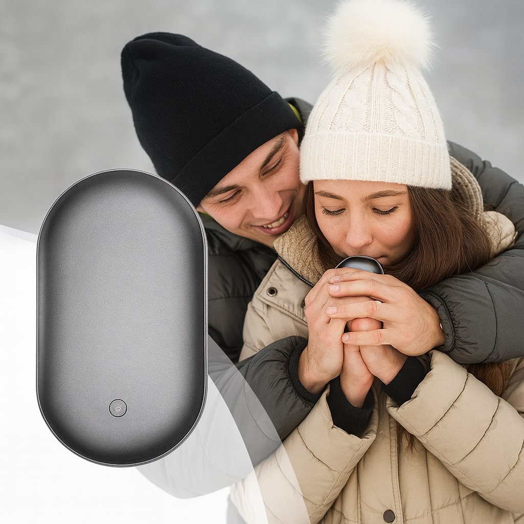Electric Hand Warmer and Pocket Heater with Power Bank