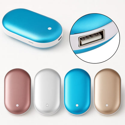 Electric Hand Warmer and Pocket Heater with Power Bank