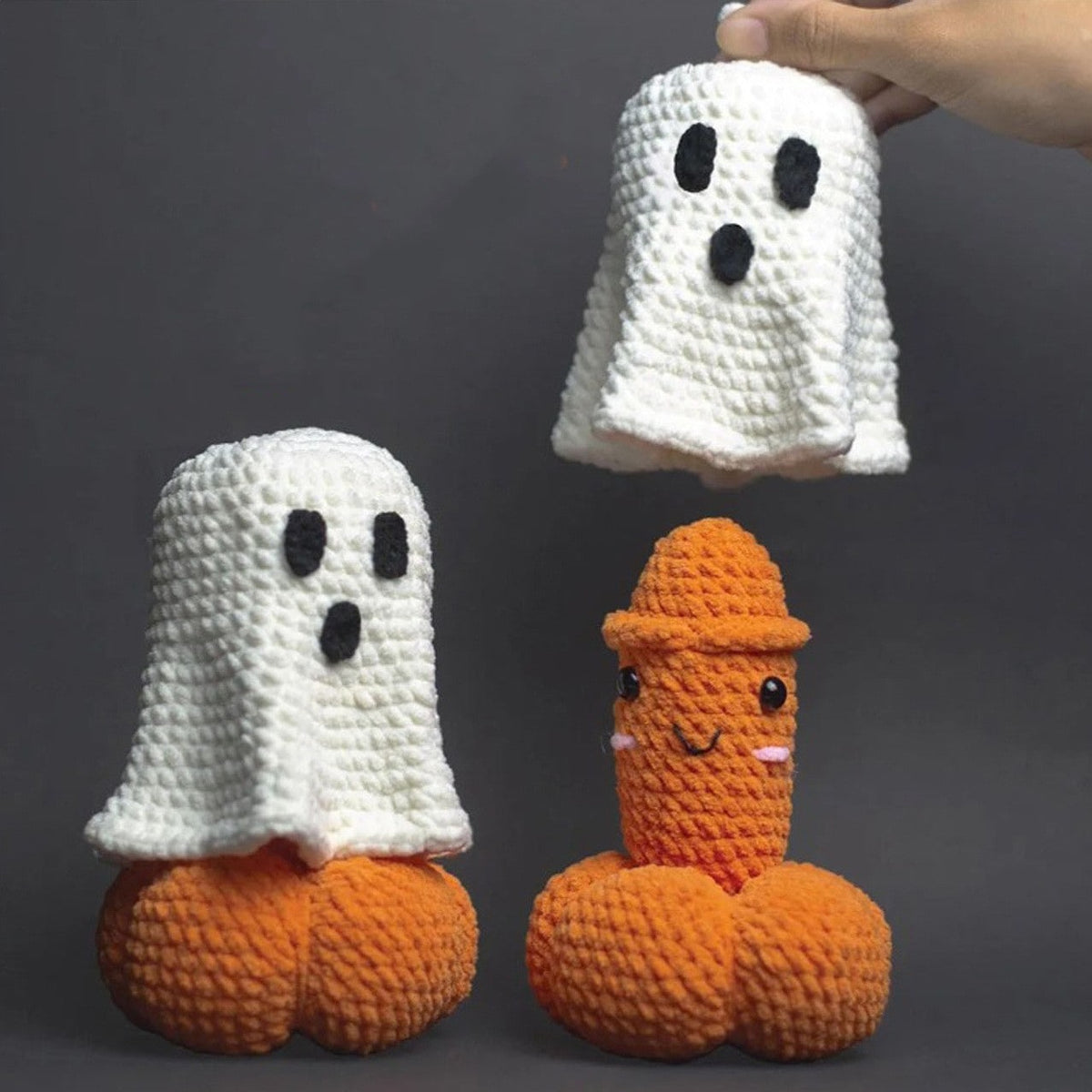 Whimsical Handcrafted Crochet Prank Ornament for Gift Exchanges