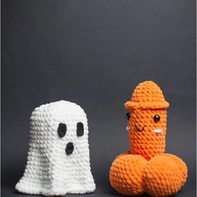 Whimsical Handcrafted Crochet Prank Ornament for Gift Exchanges