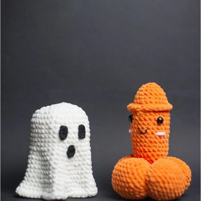 Whimsical Handcrafted Crochet Prank Ornament for Gift Exchanges