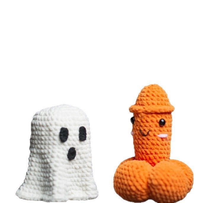 Whimsical Handcrafted Crochet Prank Ornament for Gift Exchanges