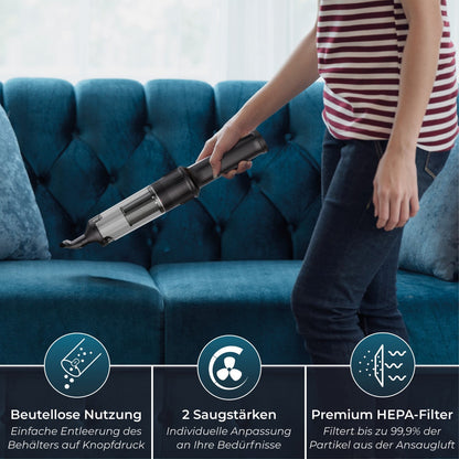 Cordless Handheld Vacuum Cleaner | 140W with HEPA Filtration