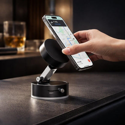 360° Rotating Magnetic Phone Holder with Vacuum Suction