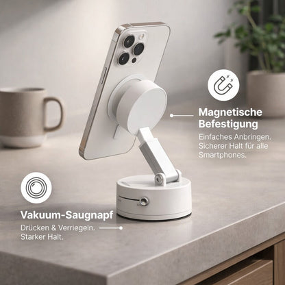 360° Rotating Magnetic Phone Holder with Vacuum Suction
