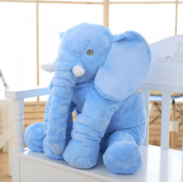 SnuggleSafe Elephant Plush Pillow