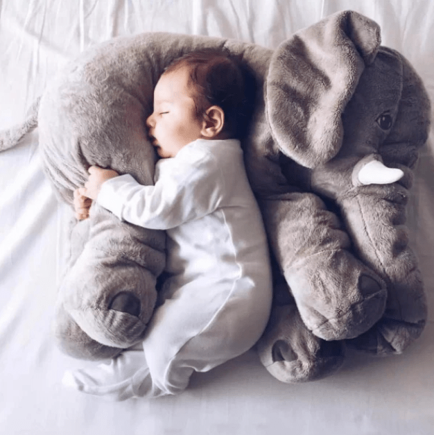 SnuggleSafe Elephant Plush Pillow