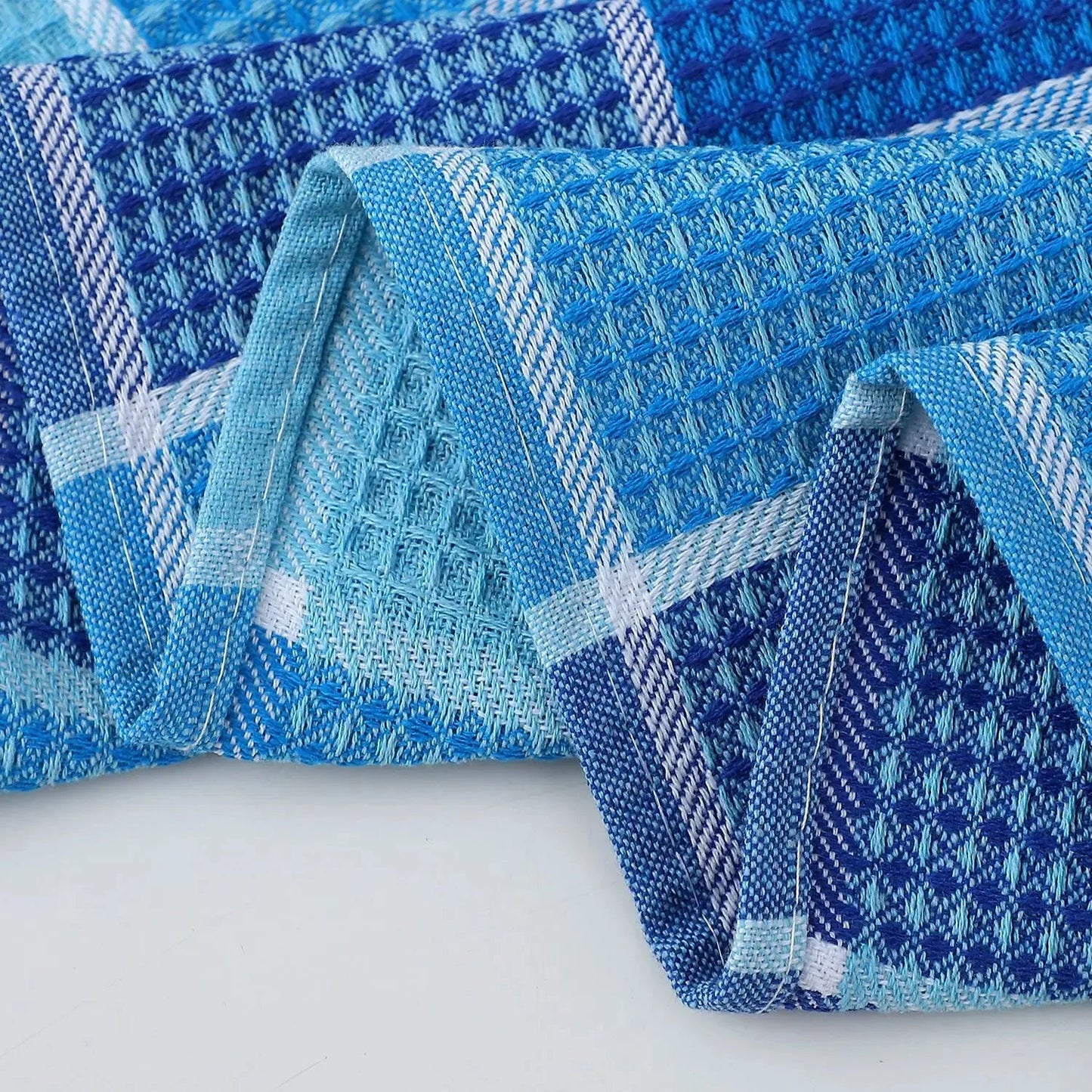 Retro Waffle Textured Kitchen Towels for Comfort and Style