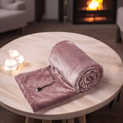 Portable Electric Heated Blanket – Adjustable Temperature – 39"x31