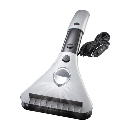 Electric Windshield Ice Remover with Extendable Handle and LED Light