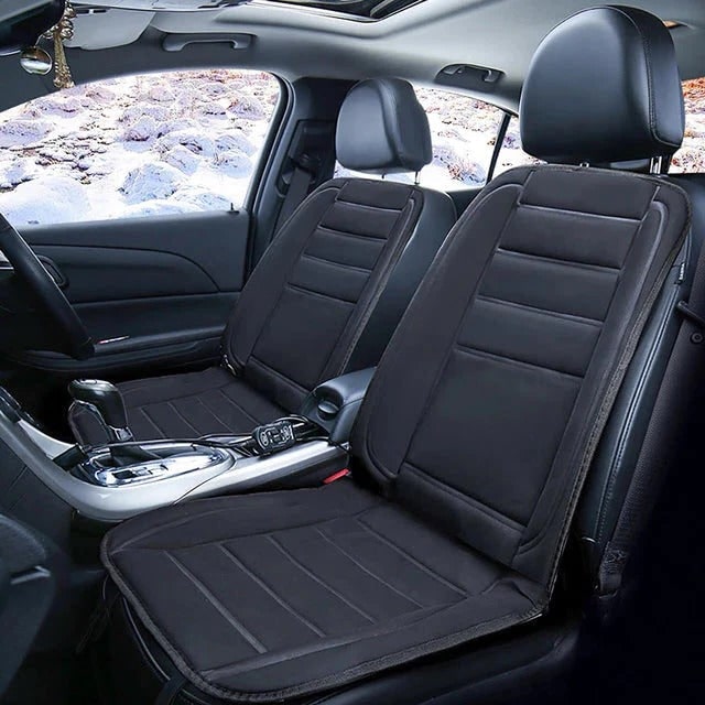 CozyRide Heated Seat Cushion with 12V Adapter and Remote Control