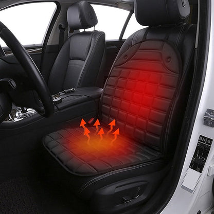 ComfortMax Heated Car Seat Cushion with Back Support – 12V Dual Heat