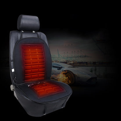 Ergonomic Heated Automotive Seat Cover with 12V Adapter