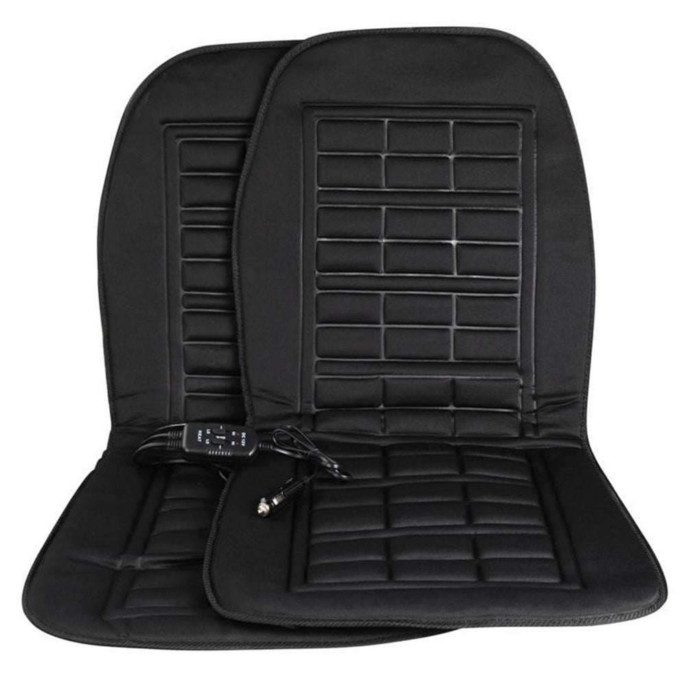 Ergonomic Heated Automotive Seat Cover with 12V Adapter