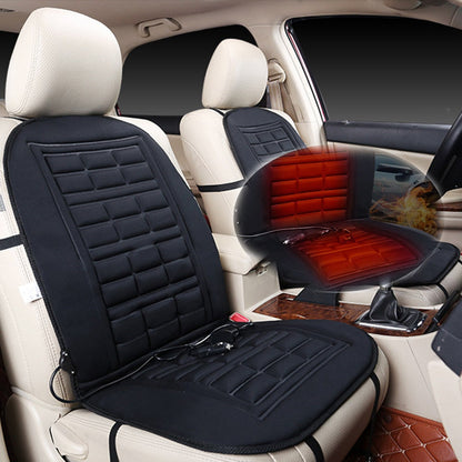 Ergonomic Heated Automotive Seat Cover with 12V Adapter