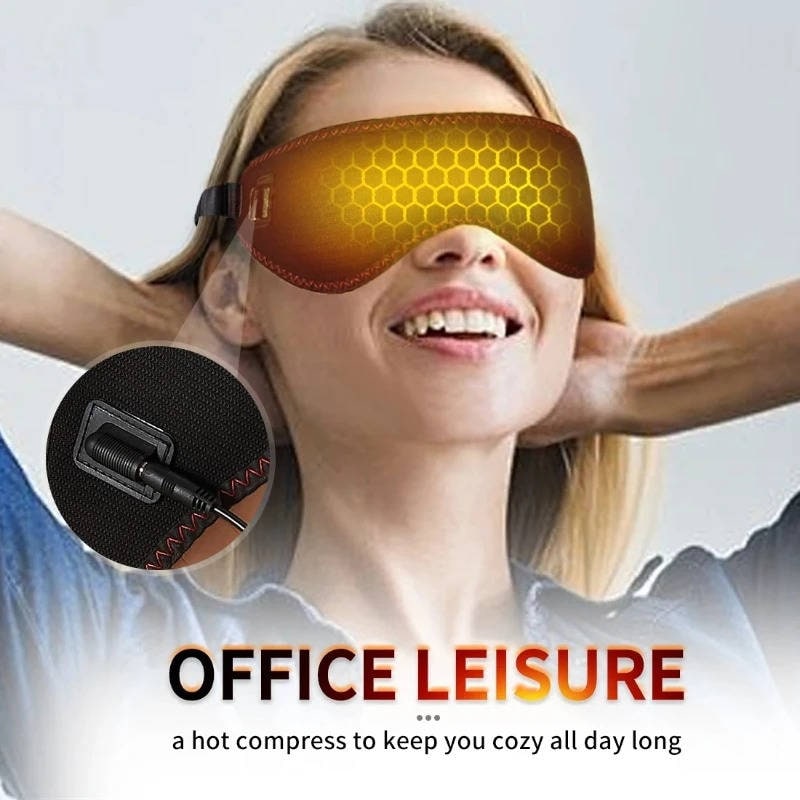 Relaxation Eye Mask with Adjustable Fit and USB Heating