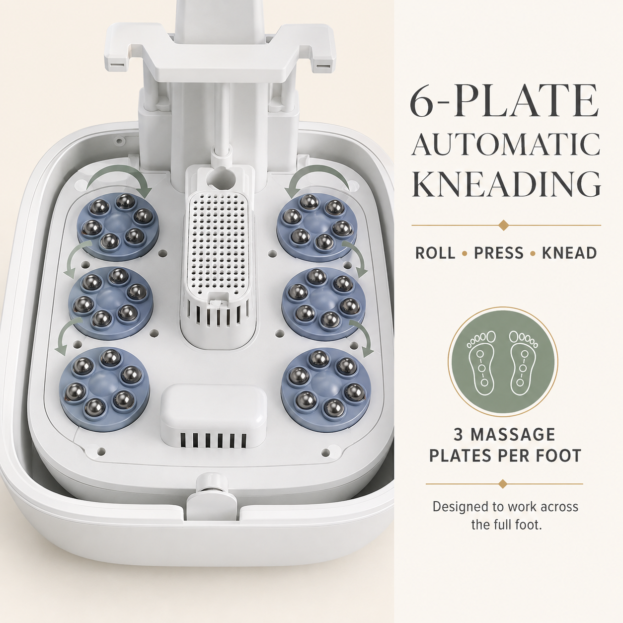 Heated Foot Spa Massager with Automatic Rollers, Water Jets, and Remote Control