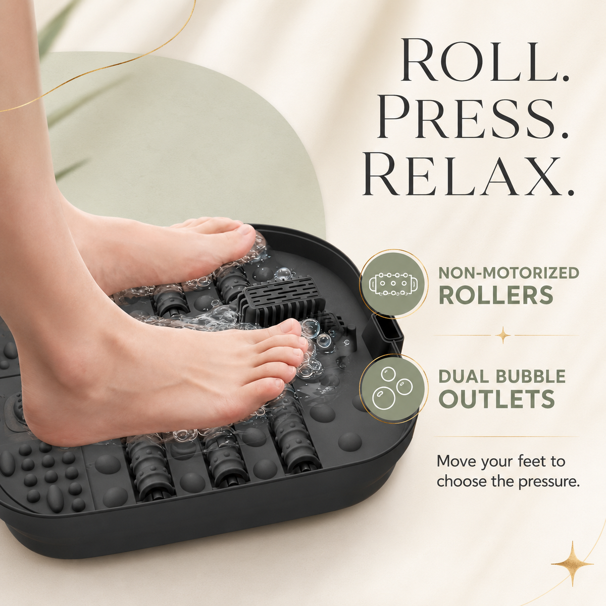 Foot Soaking Tub with Bubbles, Heat Control, Remote & Pedicure Set