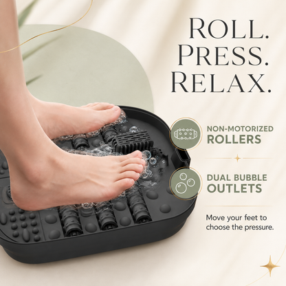 Foot Soaking Tub with Bubbles, Heat Control, Remote & Pedicure Set