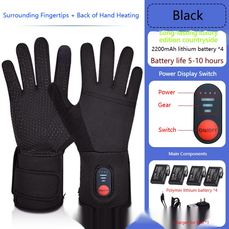 Rechargeable Winter Gloves with Touchscreen Capability