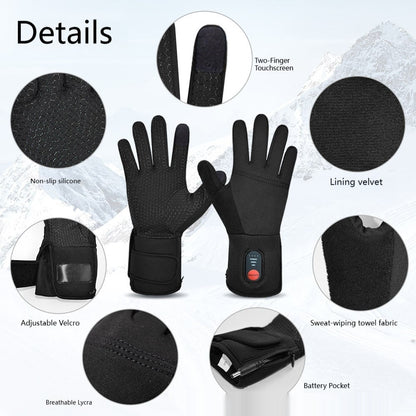Rechargeable Winter Gloves with Touchscreen Capability
