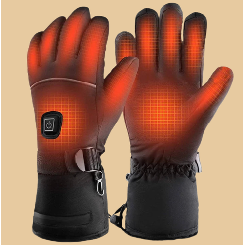 Rechargeable Heated Gloves with Touchscreen & Waterproof Design