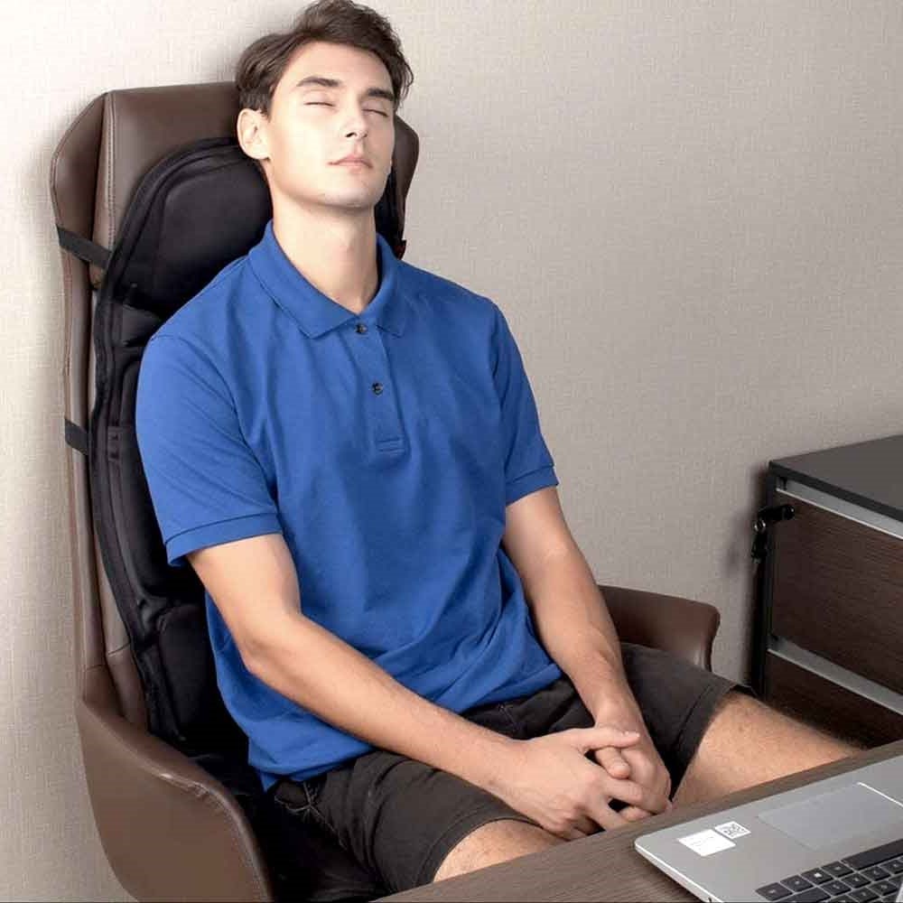 Ergonomic Heated Massage Cushion for Home and Car Relaxation