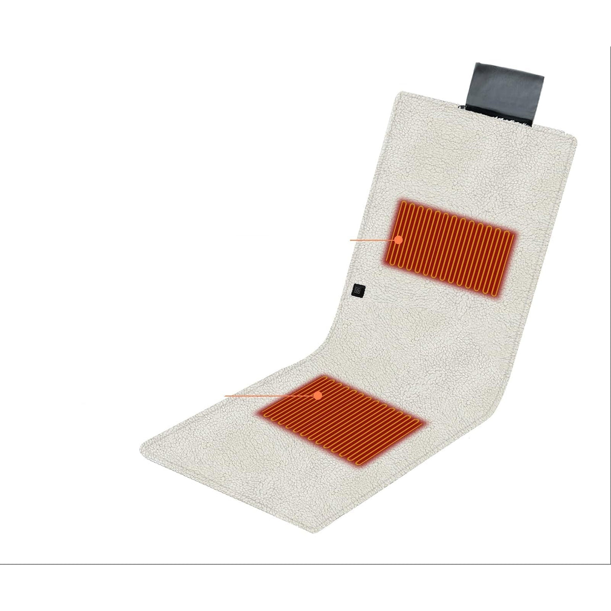 USB-Powered Cozy Chair Pad with Dual Heating Zones