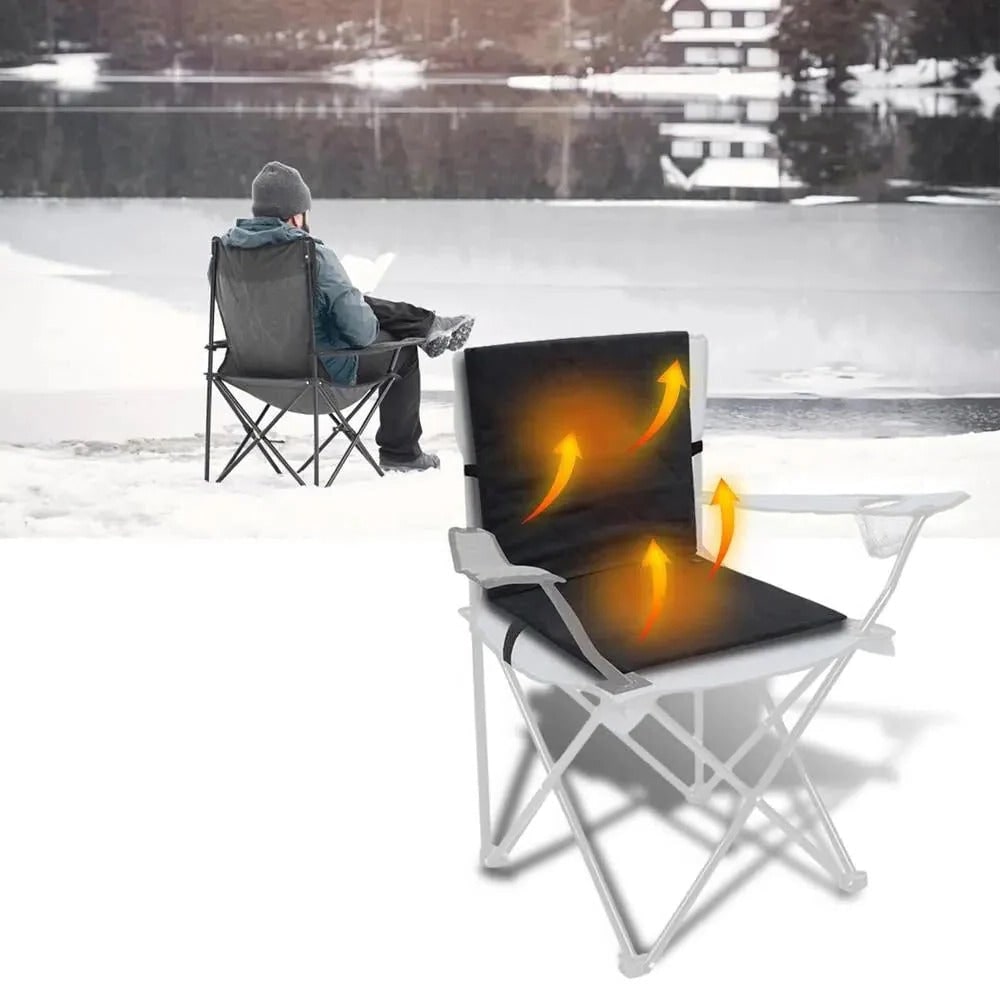 USB-Powered Warmth: Portable Seat Cushion with Backrest