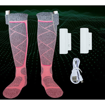 Thermal Knee-High Warming Socks with Rechargeable Battery Power
