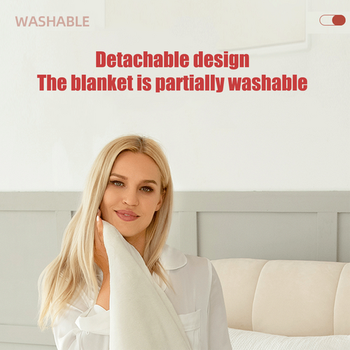 Luxurious Electric Throw Blanket with Soft Fleece Lining