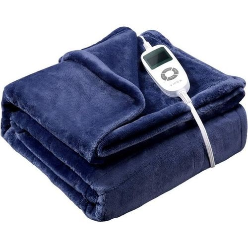Luxurious Electric Throw Blanket with Soft Fleece Lining
