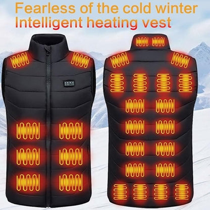 Rechargeable Heated Vest with Adjustable Zones for All-Day Warmth