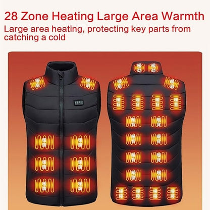 Rechargeable Heated Vest with Adjustable Zones for All-Day Warmth