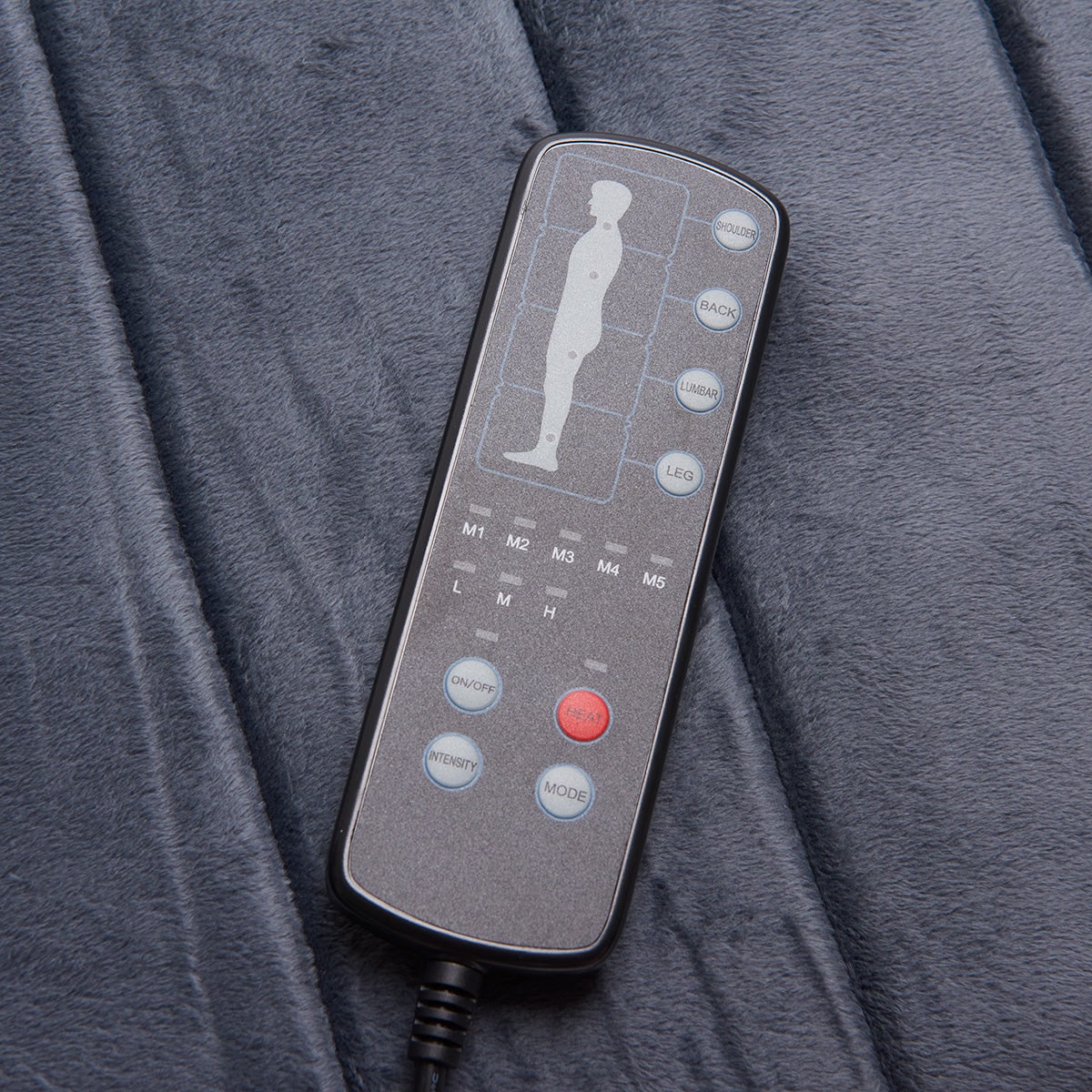 Soothing Heated Vibrating Massage Pad with Remote Control
