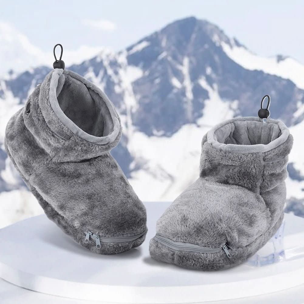 USB-Enabled Winter Booties with Plush Comfort & Arch Support