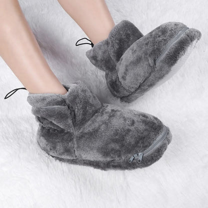 USB-Enabled Winter Booties with Plush Comfort & Arch Support