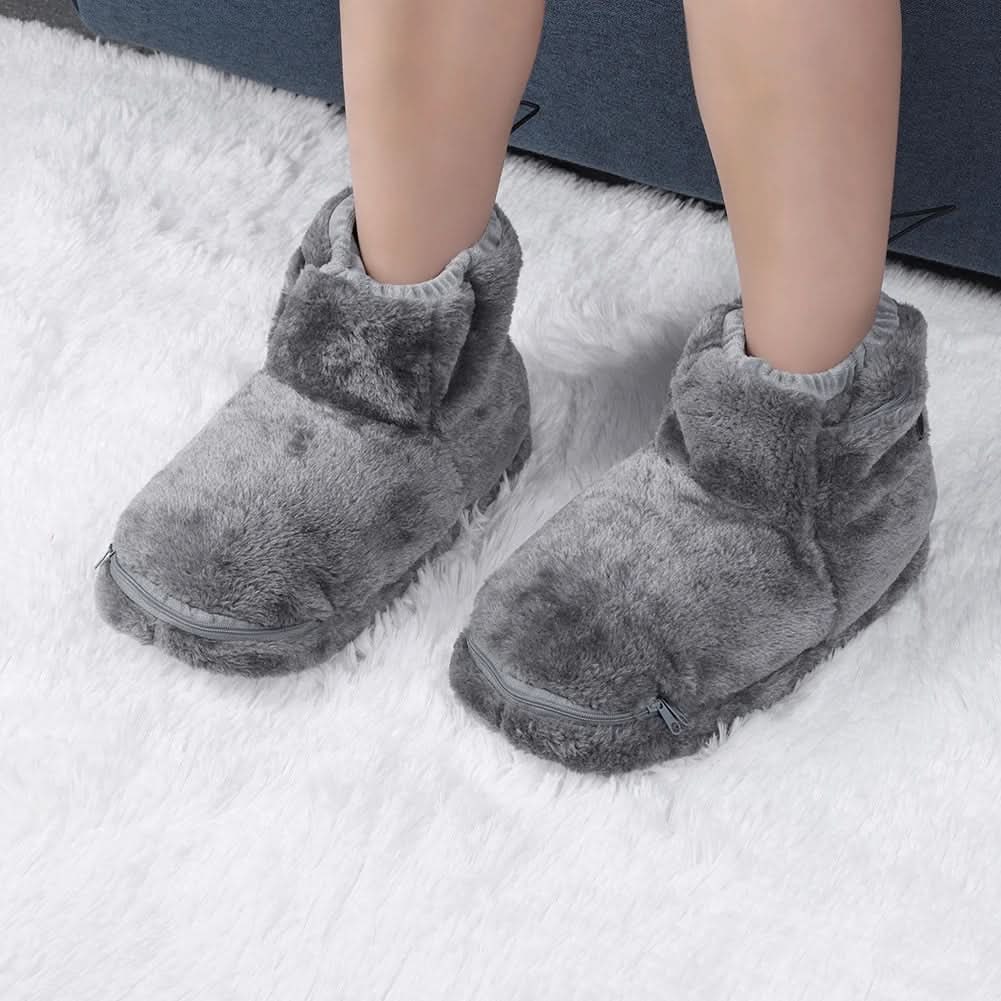 USB-Enabled Winter Booties with Plush Comfort & Arch Support