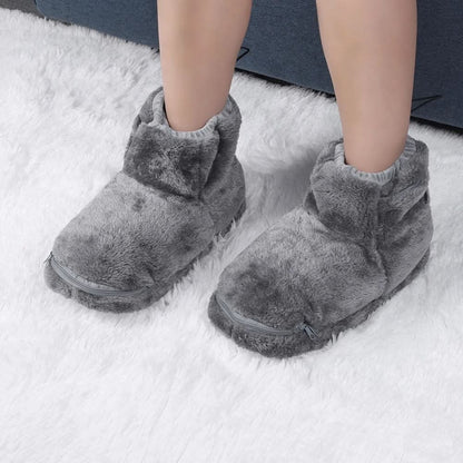 USB-Enabled Winter Booties with Plush Comfort & Arch Support