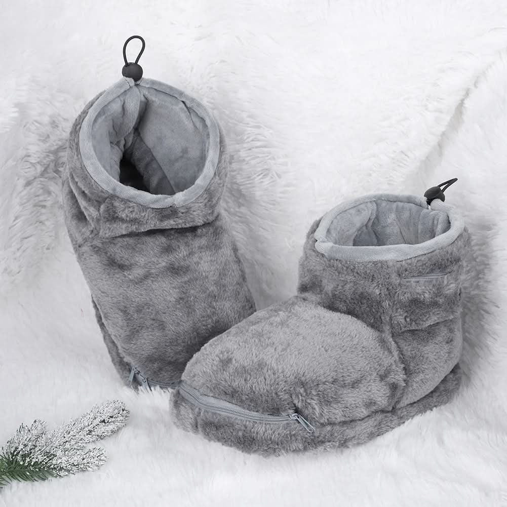 USB-Enabled Winter Booties with Plush Comfort & Arch Support