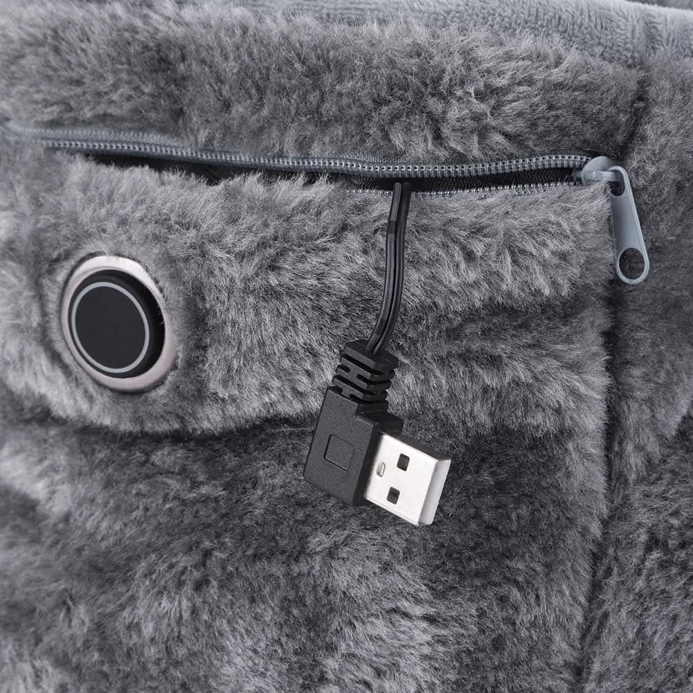 USB-Enabled Winter Booties with Plush Comfort & Arch Support
