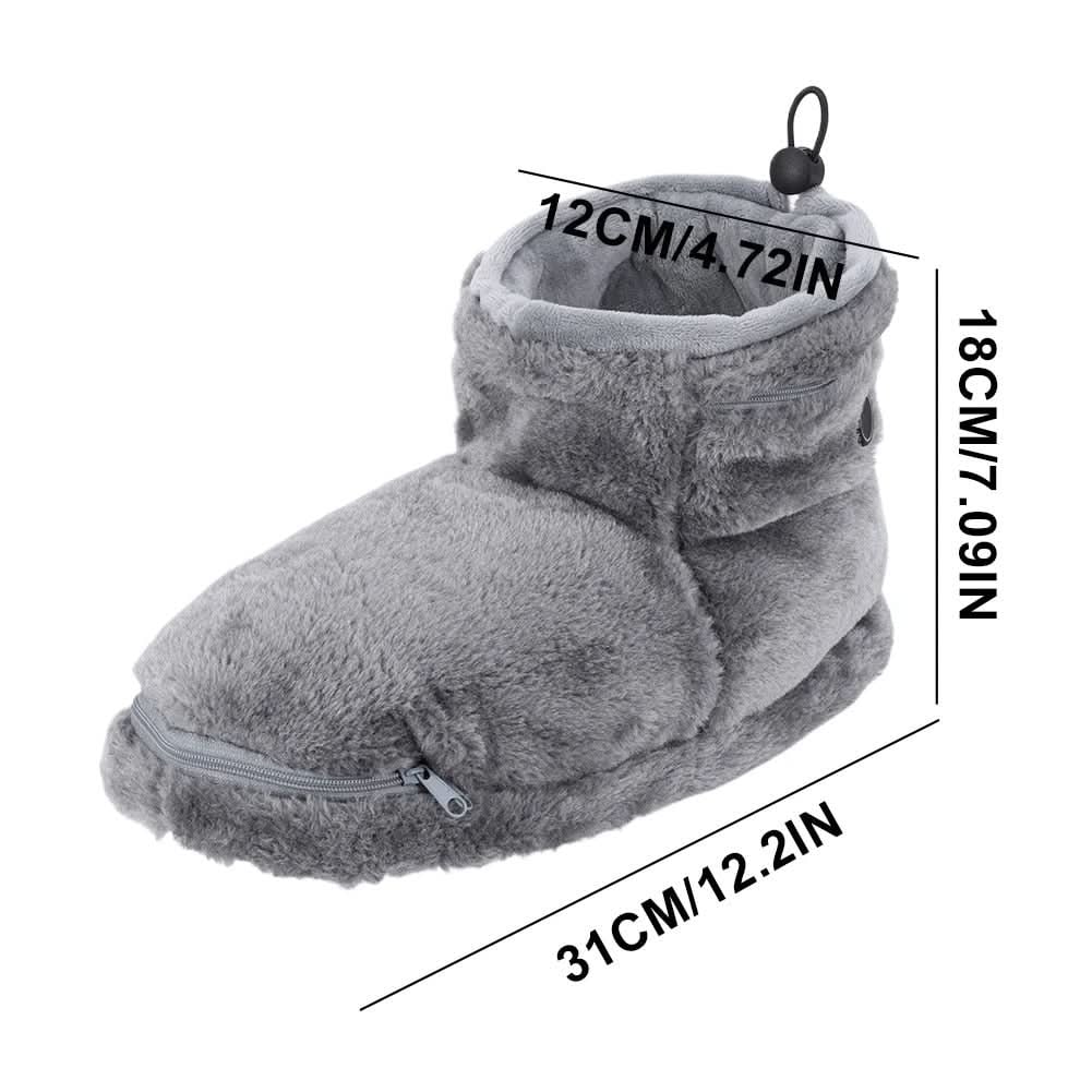USB-Enabled Winter Booties with Plush Comfort & Arch Support