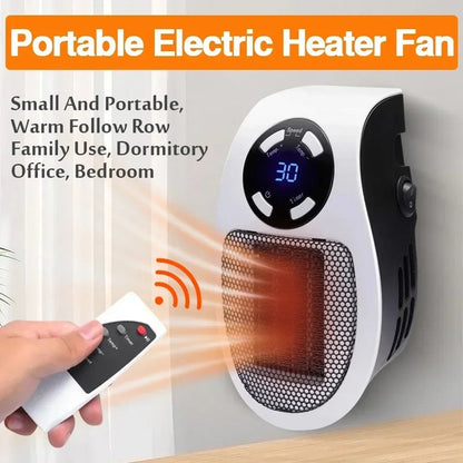Compact Portable Heater with LED Screen and Intelligent Temperature Regulation