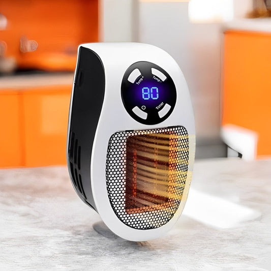 Compact Portable Heater with LED Screen and Intelligent Temperature Regulation