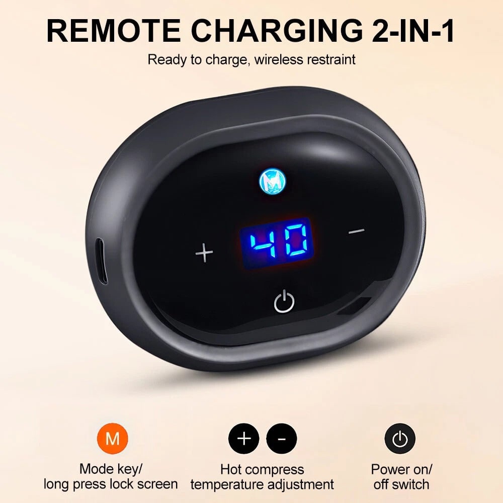 Rechargeable Infrared Heating Belt with Massage Functionality