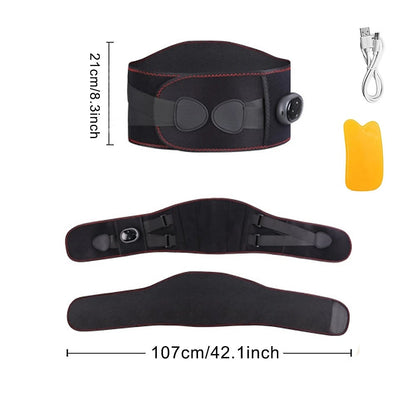Rechargeable Infrared Heating Belt with Massage Functionality